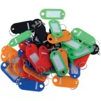Sleutelhangers, geassorteerde kleuren, pak van 20 stuks