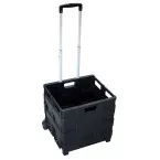 Chariot pliant avec bac de stockage, ft 38 x 40,5 x 42 cm, maximum 35 kg