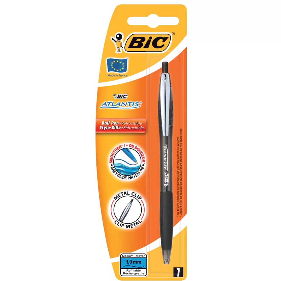 Bic stylo bille Atlantis Soft, pointe...