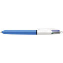 Bic 4 Colours Original stylo bille 4 couleurs, moyen, 4 couleurs d'encre classique, corps bleu