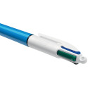 Bic 4 Colours Original 4-kleurenbalpen, 0,32 mm, klassieke inktkleuren, lichaam blauw
