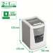 Leitz IQ Autofeed Small Office 100 Automatic Cross Cut Paper Shredder P4