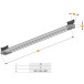 Ledlink Mini Warm White LED Light Bar 600mm 12V 5.3W Black per piece