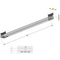 Mini X Ledlink's strip warm wit 600mm 12V 5.3W alu / pce