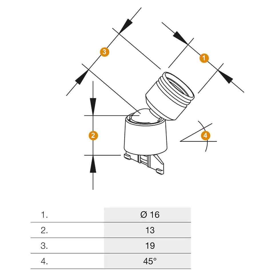 Mini spot X Ledlink's warm witte 12V...