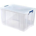 Bankers Box 85 L Storage Box Transparent with Blue Handles Individually Boxed