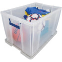 Bankers Box 85 L Storage Box Transparent with Blue Handles Individually Boxed