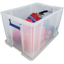 Bankers Box 85 L Storage Box Transparent with Blue Handles Individually Boxed