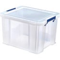 Bankers Box Storage Box 36 L Transparent with Blue Handles Set of 3 pcs Cardboard Packaging