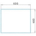 Pyramis Athena EasyFix Compact Stainless Steel 1 Bowl Kitchen Sink with Drainer 620x500mm per piece