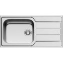 Pyramis EasyFix Athena 1 Bowl Kitchen Sink with Drainer 1000x500mm Stainless Steel per piece
