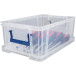 Bankers Box 10 Liter Storage Box Transparent with Blue Handles Cardboard Packaging