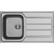 Pyramis EasyFix Athena 1 Bowl with Drainer 860x500mm Stainless Steel Sink per piece
