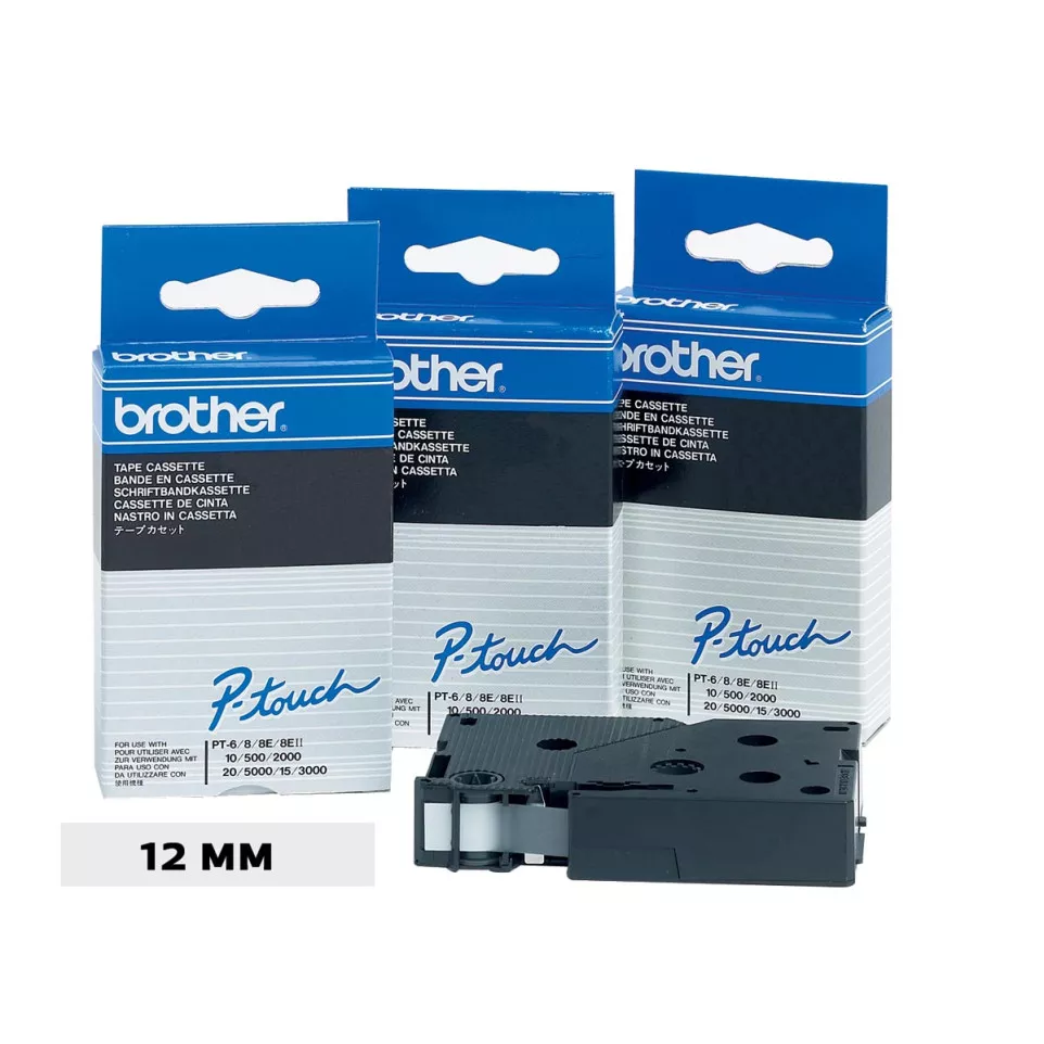Brother TC ruban pour P-Touch 12 mm,...