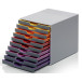 Durable bloc à tiroirs Varicolor 10 tiroirs