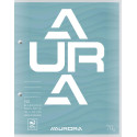 Aurora bloc de cours, ft 16,5 x 21 cm, 75 feuilles, 2 trous, ligné