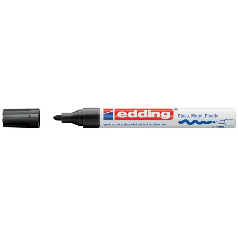 Edding marqueur peinture, e-750 CR, noir