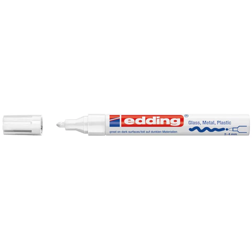 Edding glanslakmarker e-750 CR wit