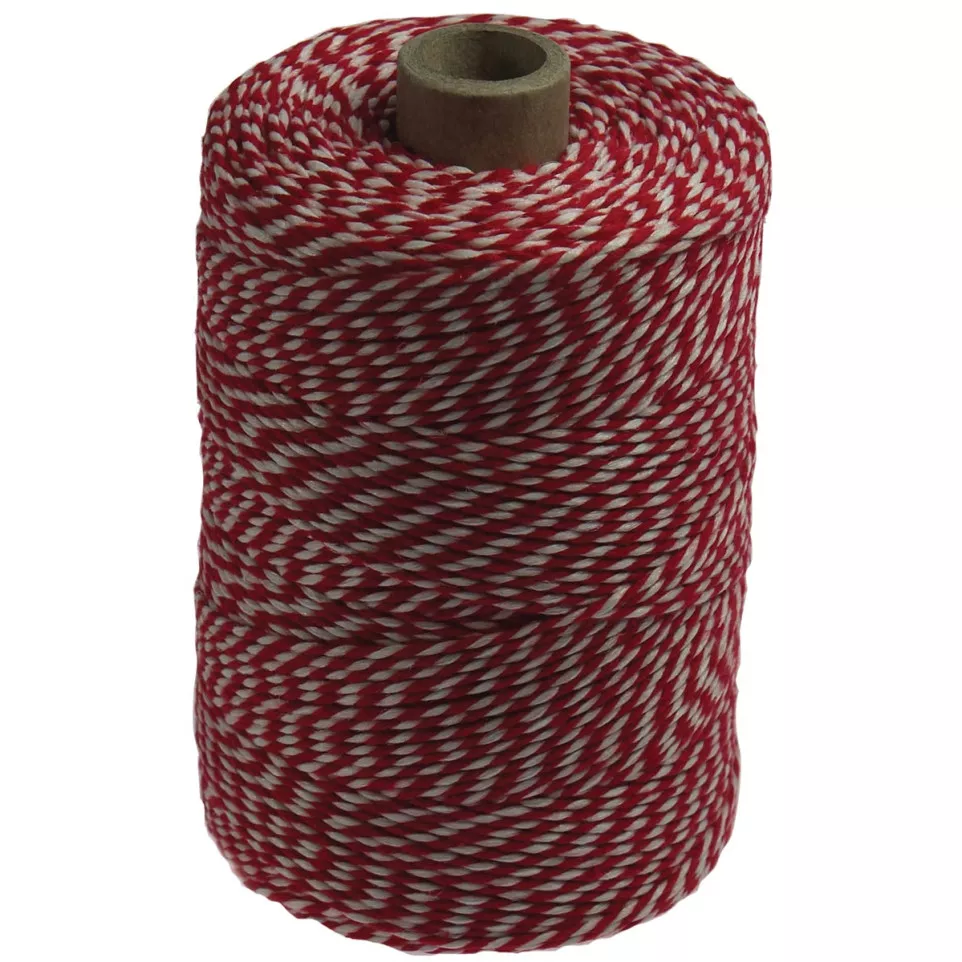 Red and White Cotton Twine, 200 g...