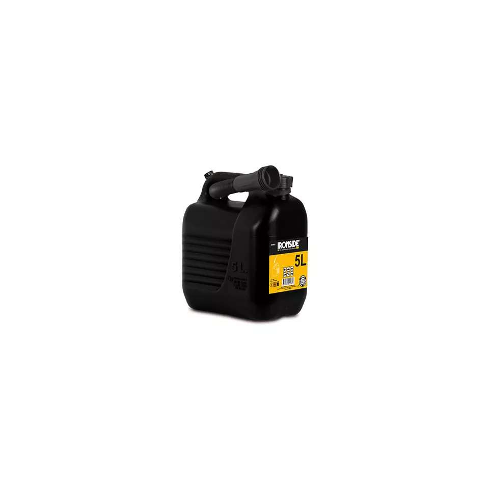 Zwarte plastic jerrycan 5 liter / pce