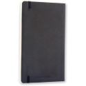 Moleskine carnet de notes, ft 13 x 21 cm, uni, couverture flexible, 192 pages, noir