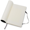 Moleskine carnet de notes, ft 13 x 21 cm, uni, couverture flexible, 192 pages, noir