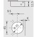 Pivot-Star 95 Degree Nickel Plated Screw-On Hinge with Soft Close and Self Closing for Partial Overlay Doors