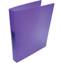 Alpha A4 Polypropylene 2-Ring Binder 25 mm Transparent Purple