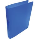 Alpha 2-Ring Binder, A4 Size, Polypropylene, 25 mm Rings, Transparent Blue