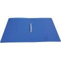 Alpha ringmap, voor ft A4, uit PP, 2 ringen van 25 mm, transparant blauw