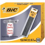 Bic criterium mines, 0,7 mm, HB, étui de 12 pièces
