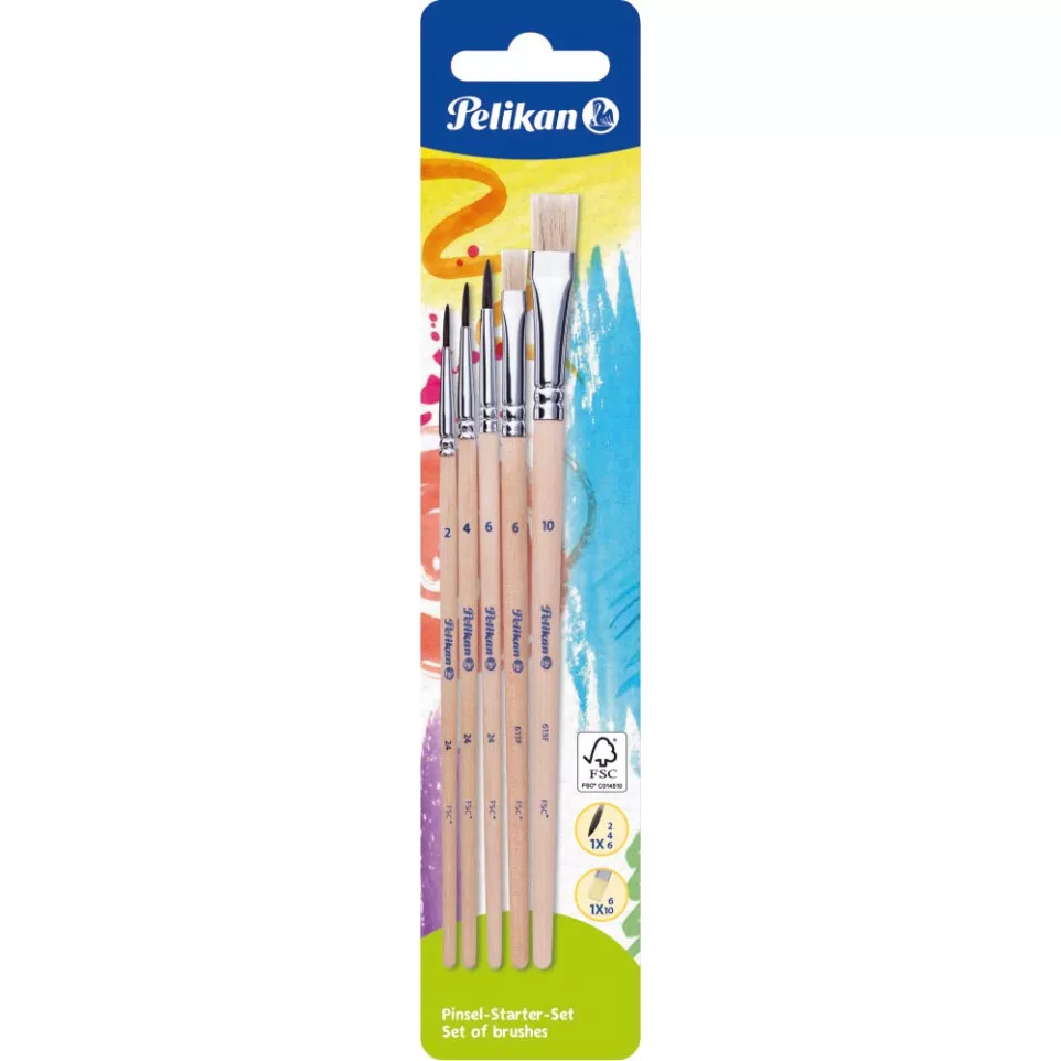 Pelikan penselenset , blister van 5...