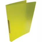 Alpha A4 Plastic Ring Binder, 2 Rings 16mm, Yellow Transparent