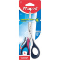 Maped ciseaux Sensoft, ft 16 cm, gauche, bouts pointus, inox, couleurs assorties, blister de 1 pièce