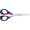 Maped ciseaux Sensoft, ft 16 cm, gauche, bouts pointus, inox, couleurs assorties, blister de 1 pièce