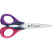 Maped Sensoft Left-Handed Stainless Steel Scissors, Rounded Tips, 13 cm, Assorted Colors, 1 Piece Pack