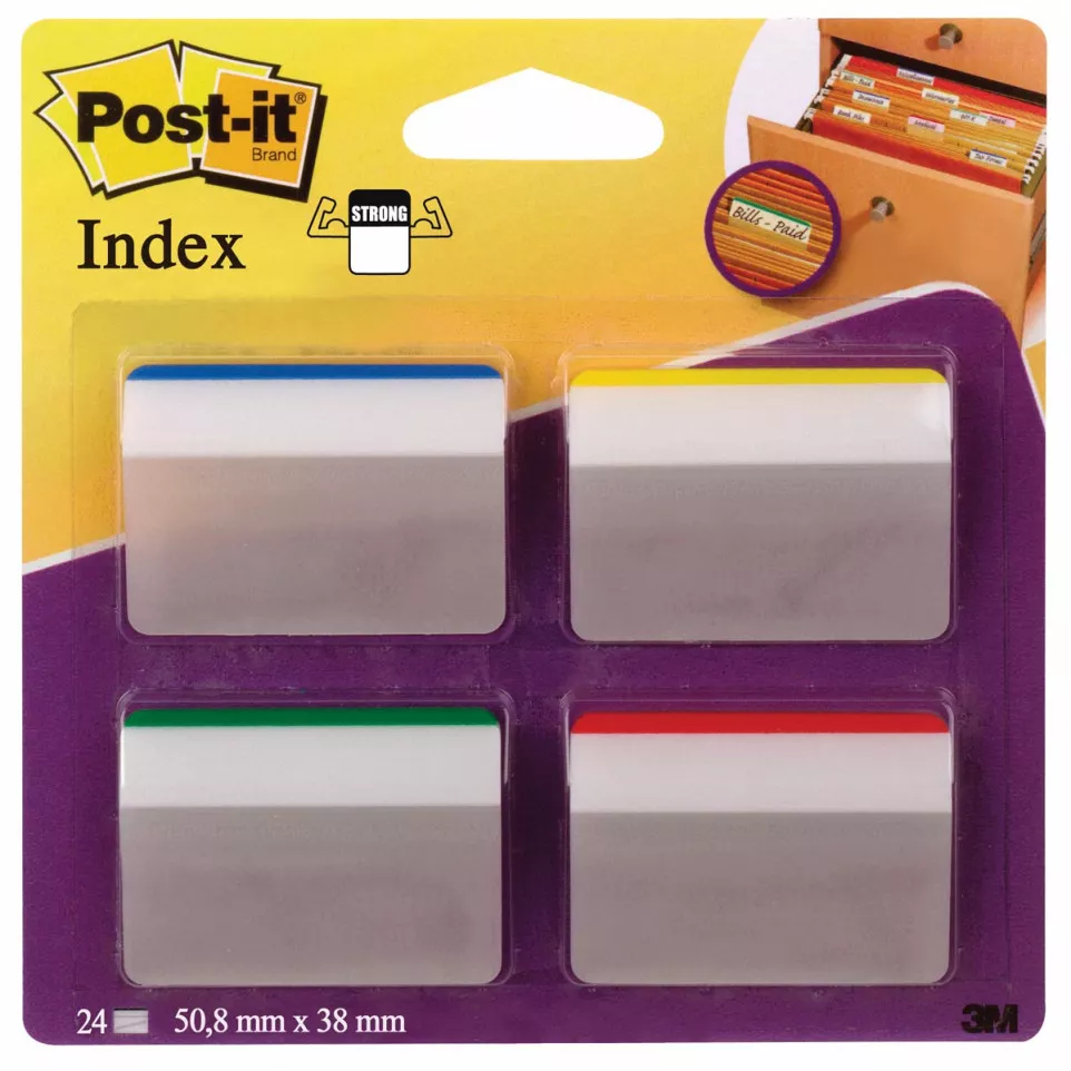 Post-it Index Strong Filing Tabs,...