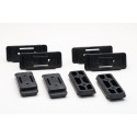 Smal zwart waterpasstatief OM-LM-SL-BLK-2 / 2pce