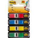 Post-it Notes Smal, 4 x 35 tabs, rood, blauw, geel en groen