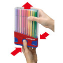 STABILO Pen 68, ColorParade, boîte rouge-bleu, 20 pièces en couleurs assorties