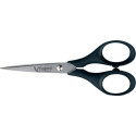 Maped ciseaux Precise, ft 13 cm, droite en gauche, bouts pointus, inox, noir, blister de 1 pièce