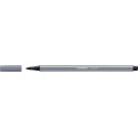 STABILO Pen 68 viltstift, donkergrijs