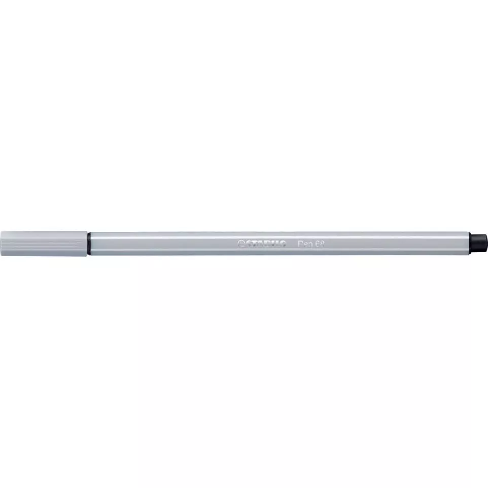 STABILO Pen 68 viltstift, lichtgrijs