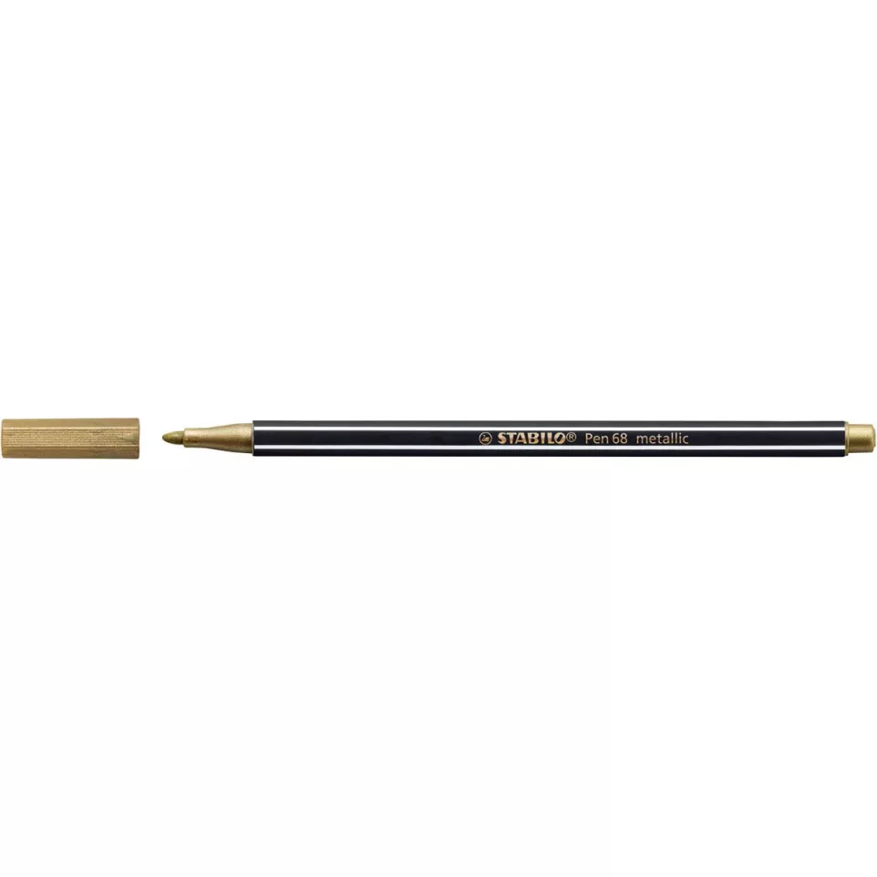 STABILO Pen 68 metallic viltstift, goud