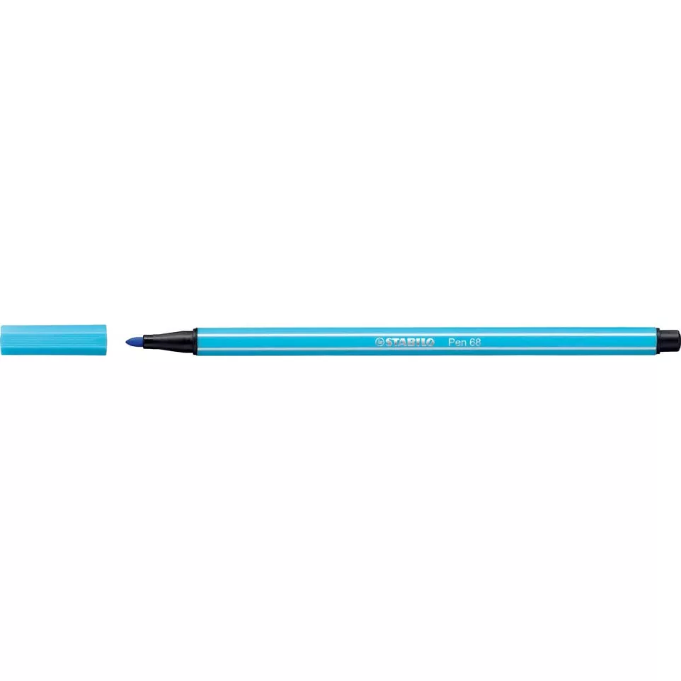 STABILO Pen 68 feutre, bleu azur