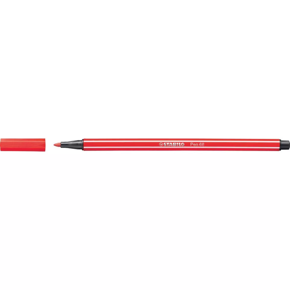 STABILO Pen 68 viltstift, karmijnrood