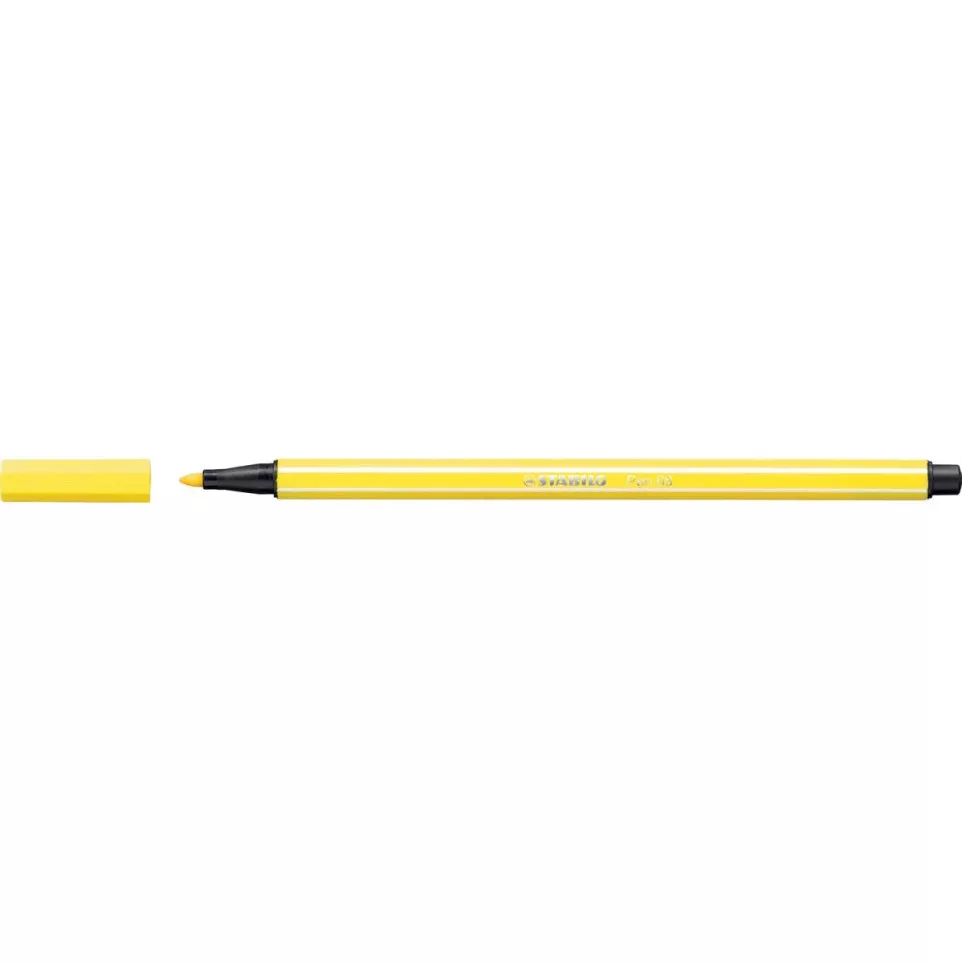 STABILO Pen 68 feutre, jaune citron