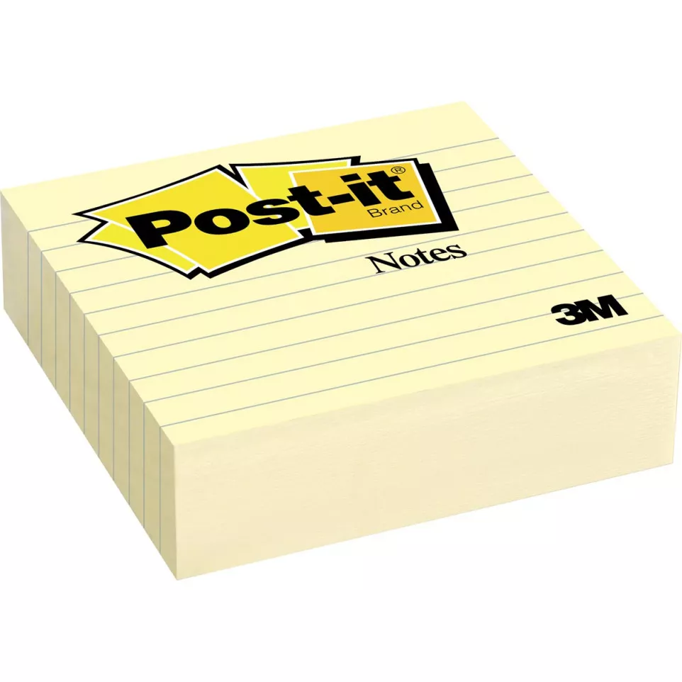 Post-it Notes, 4 in x 4 in, Canary...