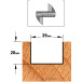 Straight Groove Router Bit Ø29mm per piece
