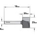 Straight Groove Router Bit Ø29mm per piece